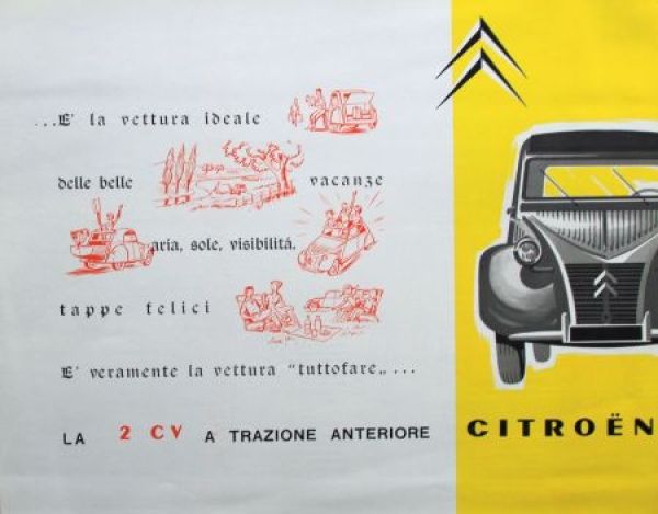 Citroen 2 CV Modelprogram 1958 Carbrochure (7340)